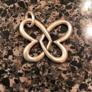 James Avery Linked Heart Butterfly Pendant